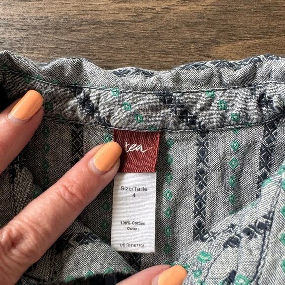 TEA COLLECTION Boys Button Up Shirt sz 4 - Picture 5 of 6